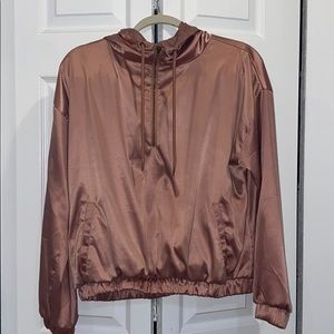 satin windbreaker